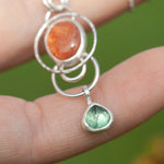 Afbeelding in Gallery-weergave laden, OOAK Osmose pendant #25 • Sunstone &amp; Kyanite (ready to ship)
