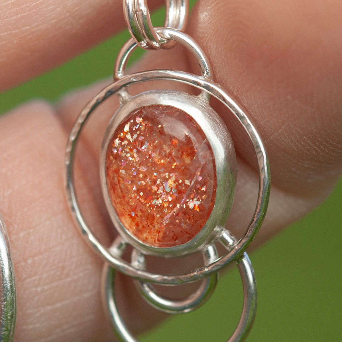 OOAK Osmose pendant #25 • Sunstone & Kyanite (ready to ship)