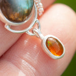 Load image into Gallery viewer, OOAK Osmose pendant #26 • Labradorite &amp; Opal (ready to ship)
