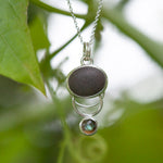 Load image into Gallery viewer, OOAK Osmose pendant #30 • beach pebble &amp; labradorite (ready to ship)
