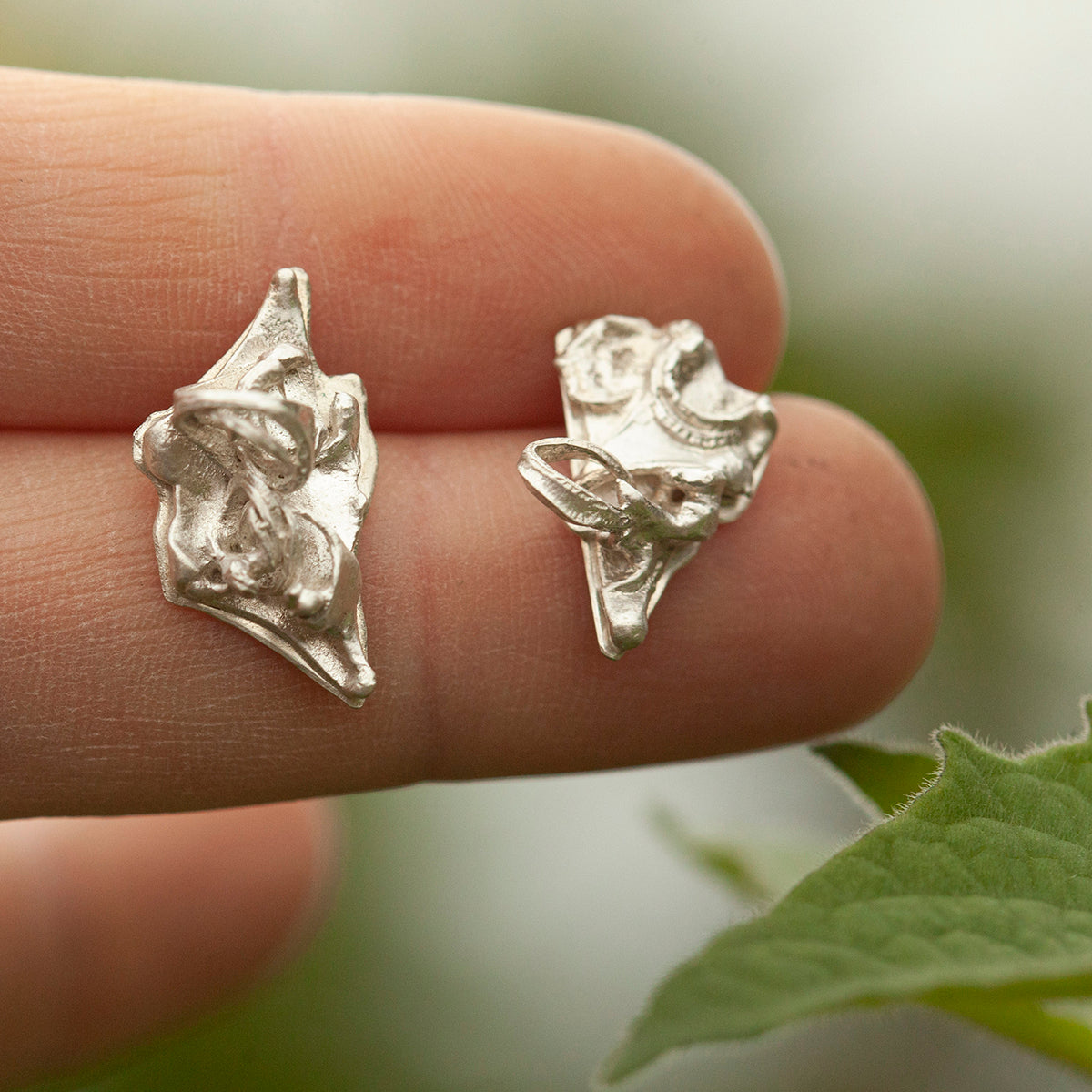 Boucles d'oreilles Keira pièce unique #10 ~ argent (prêt à expédier)
