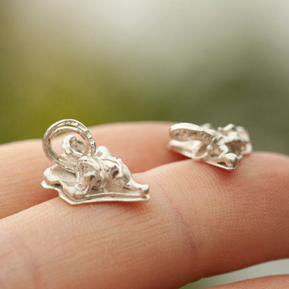 Pendientes Keira pieza única #10 ~ plata (listos para enviar)