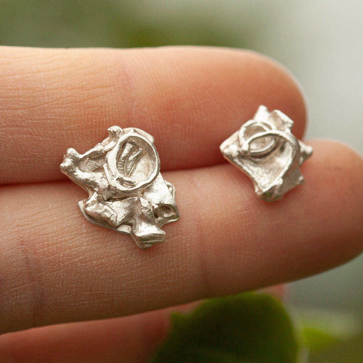 Boucles d'oreilles Keira pièce unique #11 ~ argent (prêt à expédier)
