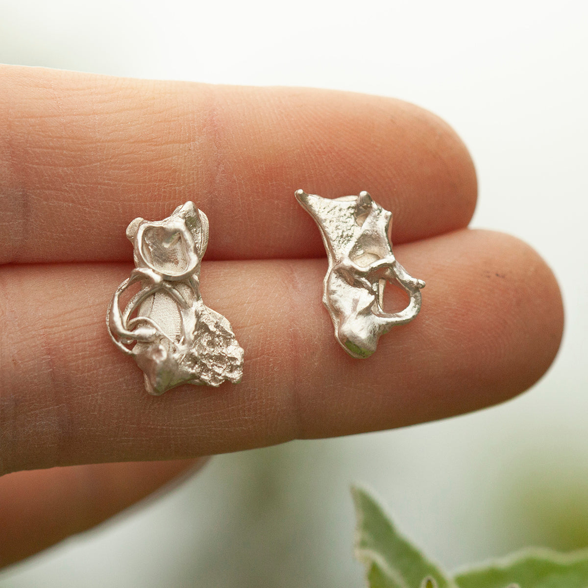 Boucles d'oreilles Keira pièce unique #14 ~ argent (prêt à expédier)