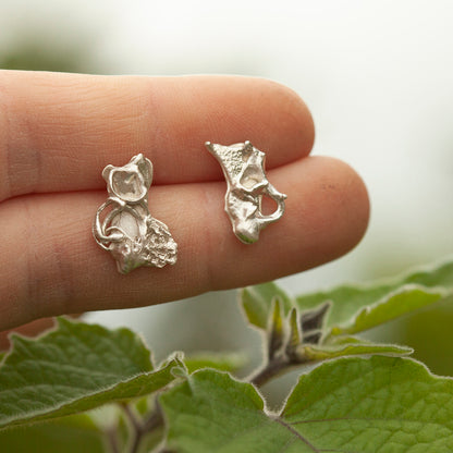 Boucles d'oreilles Keira pièce unique #14 ~ argent (prêt à expédier)