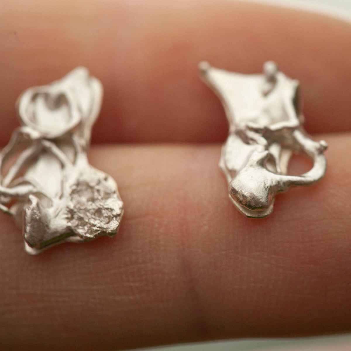 Boucles d'oreilles Keira pièce unique #14 ~ argent (prêt à expédier)