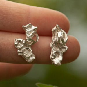 OOAK Keira earrings #7 ~ silver (ready-to-ship)