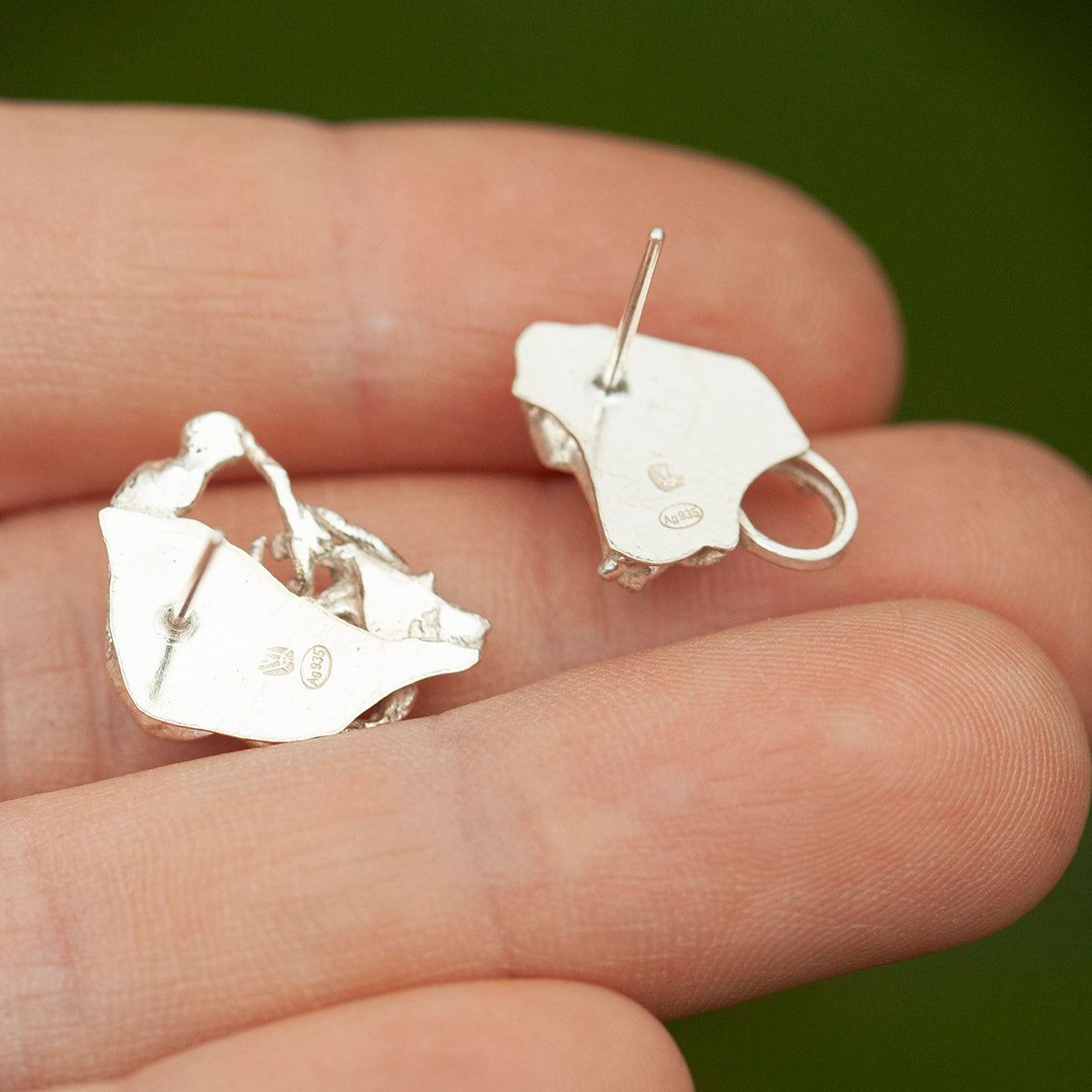 OOAK Keira earrings #8 ~ silver (ready-to-ship)