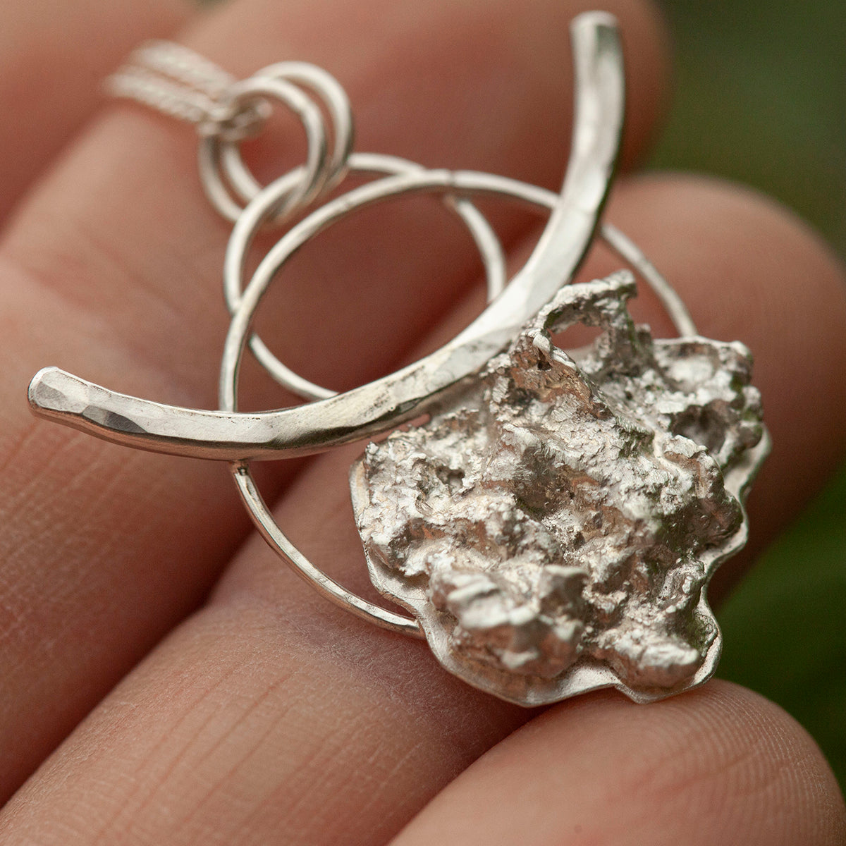 OOAK Keira pendant #5 ~ silver (ready-to-ship)