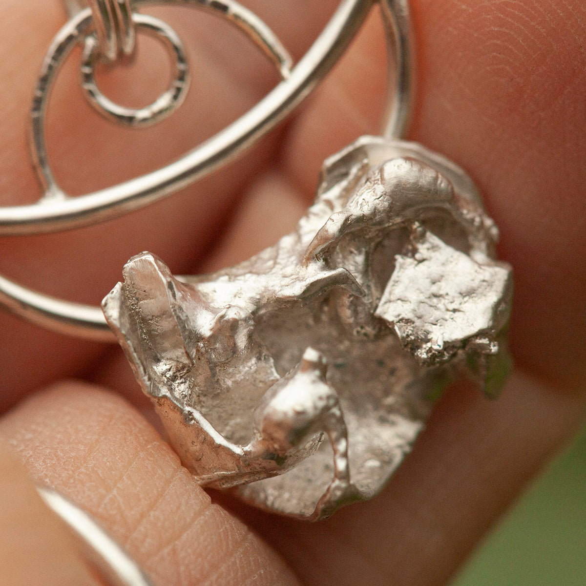 OOAK Keira pendant #6 ~ silver (ready-to-ship)