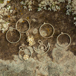 Load image into Gallery viewer, OOAK Moon Halo pendant in solid 18k yellow gold (ready-to-ship)
