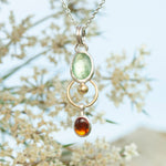 Load image into Gallery viewer, OOAK Osmose pendant # 31 in Silver &amp; solid 18K gold, kyanite &amp; citrine (ready to ship)
