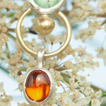 Load image into Gallery viewer, OOAK Osmose pendant # 31 in Silver &amp; solid 18K gold, kyanite &amp; citrine (ready to ship)
