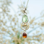 Load image into Gallery viewer, OOAK Osmose pendant # 31 in Silver &amp; solid 18K gold, kyanite &amp; citrine (ready to ship)
