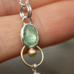 Load image into Gallery viewer, OOAK Osmose pendant # 31 in Silver &amp; solid 18K gold, kyanite &amp; citrine (ready to ship)
