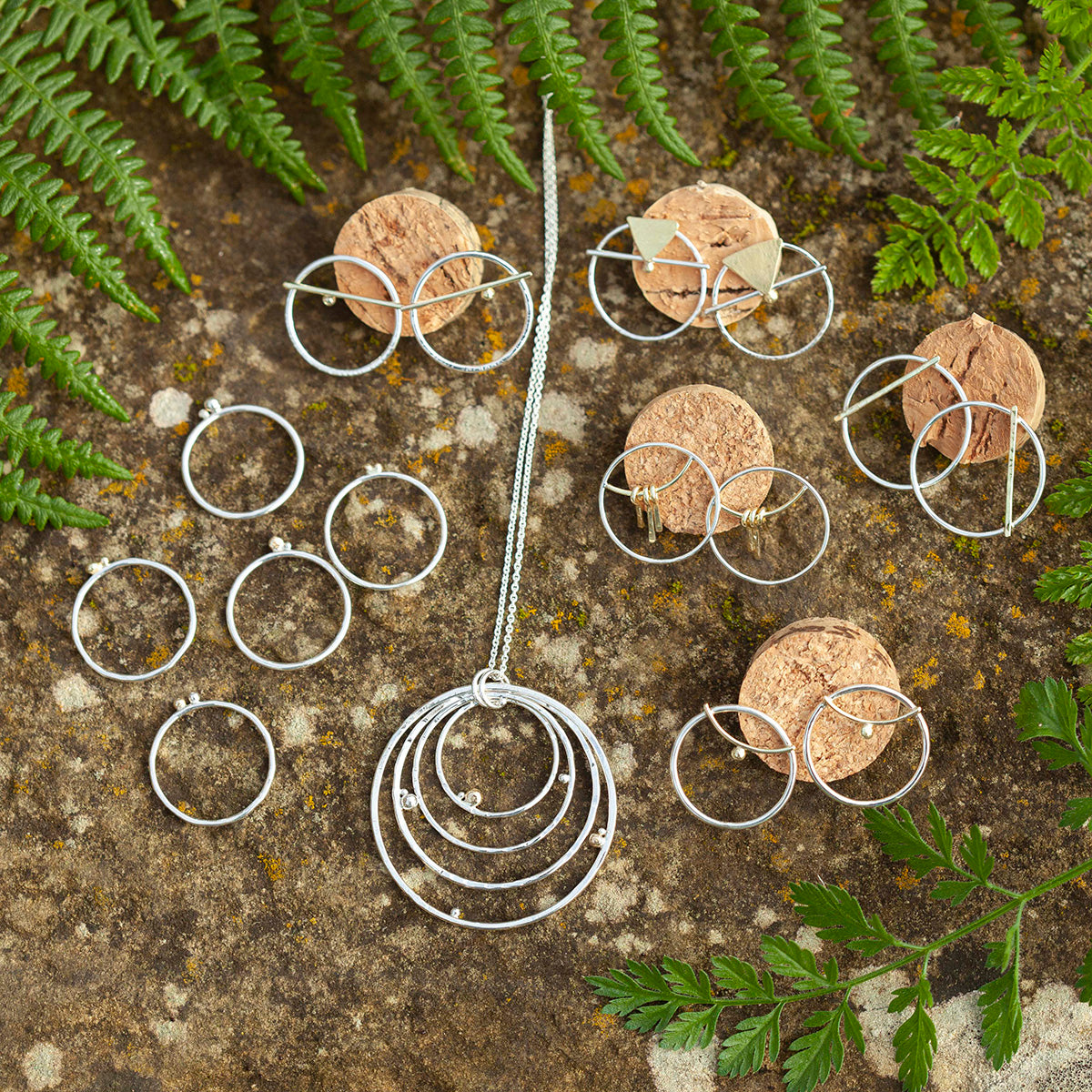 OOAK Gold & silver earrings #5  (ready to ship)