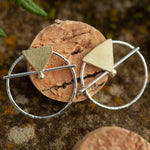 Load image into Gallery viewer, OOAK Gold &amp; silver earrings #8  (ready to ship)
