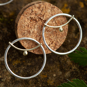 OOAK Gold & silver earrings #7  (ready to ship)