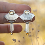 Lade das Bild in den Galerie-Viewer, OOAK Aina earrings #9 • Citrine (ready to ship)
