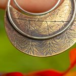 Lade das Bild in den Galerie-Viewer, OOAK • Vegetal Moon pendant #26 • silver &amp; brass (ready-to-ship)
