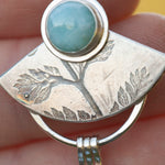 Lade das Bild in den Galerie-Viewer, OOAK Vegetal Elira earrings #14 • Larimar (ready to ship)
