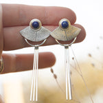 Lade das Bild in den Galerie-Viewer, OOAK Vegetal Elira earrings #15 • Lapis Lazuli (ready to ship)
