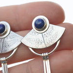 Lade das Bild in den Galerie-Viewer, OOAK Vegetal Elira earrings #15 • Lapis Lazuli (ready to ship)
