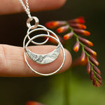 Lade das Bild in den Galerie-Viewer, OOAK • Vegetal Moon pendant #17 • silver (ready-to-ship)
