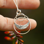 Lade das Bild in den Galerie-Viewer, OOAK • Vegetal Moon pendant #17 • silver (ready-to-ship)
