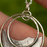 Lade das Bild in den Galerie-Viewer, OOAK • Vegetal Moon pendant #18 • silver (ready-to-ship)
