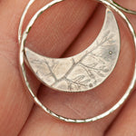 Lade das Bild in den Galerie-Viewer, OOAK • Vegetal Moon earrings #22 • sterling silver (ready-to-ship)
