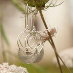 Lade das Bild in den Galerie-Viewer, OOAK • Vegetal Moon earrings #23 • sterling silver (ready-to-ship)
