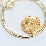 Load image into Gallery viewer, OOAK Moon Halo pendant in solid 18k yellow gold (ready-to-ship)

