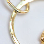 Load image into Gallery viewer, OOAK Moon Halo pendant in solid 18k yellow gold (ready-to-ship)
