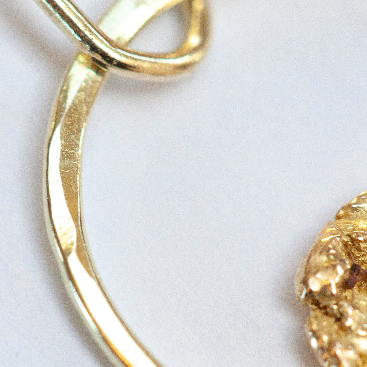 OOAK Moon Halo pendant in solid 18k yellow gold (ready-to-ship)