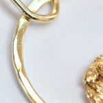 Load image into Gallery viewer, OOAK Moon Halo pendant in solid 18k yellow gold (ready-to-ship)
