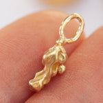 Load image into Gallery viewer, OOAK Rice pendant in solid 18k yellow gold (ready-to-ship)
