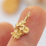 Load image into Gallery viewer, OOAK Rice pendant in solid 18k yellow gold (ready-to-ship)
