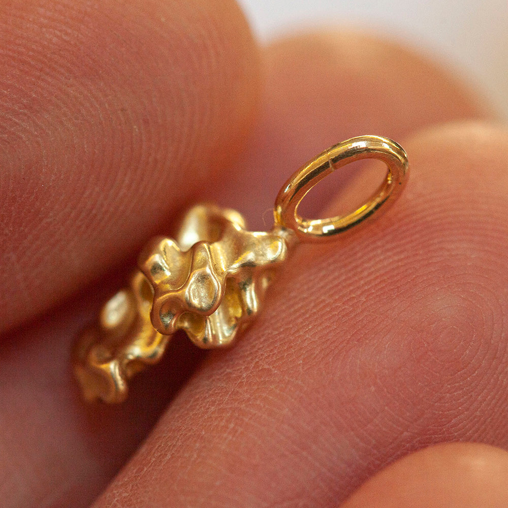 OOAK Rice pendant in solid 18k yellow gold (ready-to-ship)