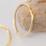 Load image into Gallery viewer, OOAK Simple square band ring in 18k yellow gold • sizes 51,5 &amp; 54,75 (ready-to-ship)
