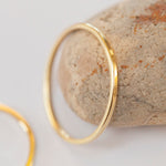 Load image into Gallery viewer, OOAK Simple square band ring in 18k yellow gold • sizes 51,5 &amp; 54,75 (ready-to-ship)
