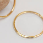 Load image into Gallery viewer, OOAK Simple square band ring in 18k yellow gold • sizes 51,5 &amp; 54,75 (ready-to-ship)

