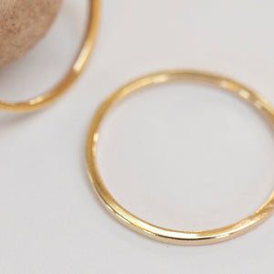 OOAK Simple square band ring in 18k yellow gold • sizes 51,5 & 54,75 (ready-to-ship)