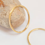 Load image into Gallery viewer, OOAK Simple square band ring in 18k yellow gold • sizes 51,5 &amp; 54,75 (ready-to-ship)
