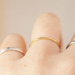 Load image into Gallery viewer, OOAK Simple square band ring in 18k yellow gold • sizes 51,5 &amp; 54,75 (ready-to-ship)
