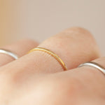 Load image into Gallery viewer, OOAK Simple square band ring in 18k yellow gold • sizes 51,5 &amp; 54,75 (ready-to-ship)
