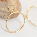 Load image into Gallery viewer, OOAK Simple ring in 18k yellow gold with tiny dot • sizes 51,5 &amp; 54 (ready-to-ship)
