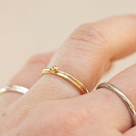 Load image into Gallery viewer, OOAK Simple square band ring in 18k yellow gold • sizes 51,5 &amp; 54,75 (ready-to-ship)
