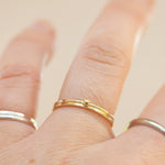 Load image into Gallery viewer, OOAK Simple square band ring in 18k yellow gold • sizes 51,5 &amp; 54,75 (ready-to-ship)

