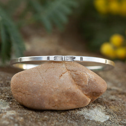 Unikat ethnisches Armband aus Silber #14 • Größe 5cm (versandbereit)